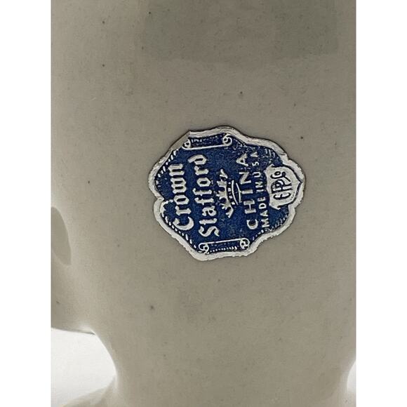 Crown Stafford china Hand Painted 5.5" Vase Figurine Set‎ Gold Trim Floral - Picture 11 of 16